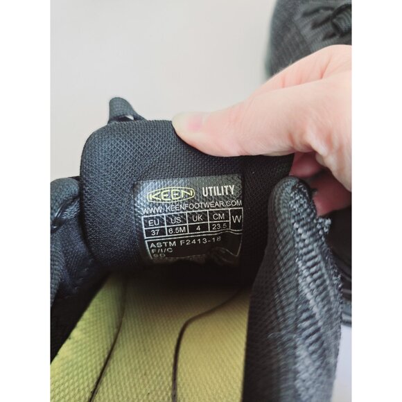 KEEN Utility Sparta Alloy Toe Lace Up Safety Work Black Womens Shoes Size 6.5 - Picture 13 of 15